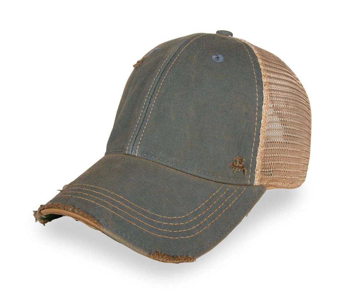 YPO Rhino Vintage Distressed Mesh Back Snapback Cap