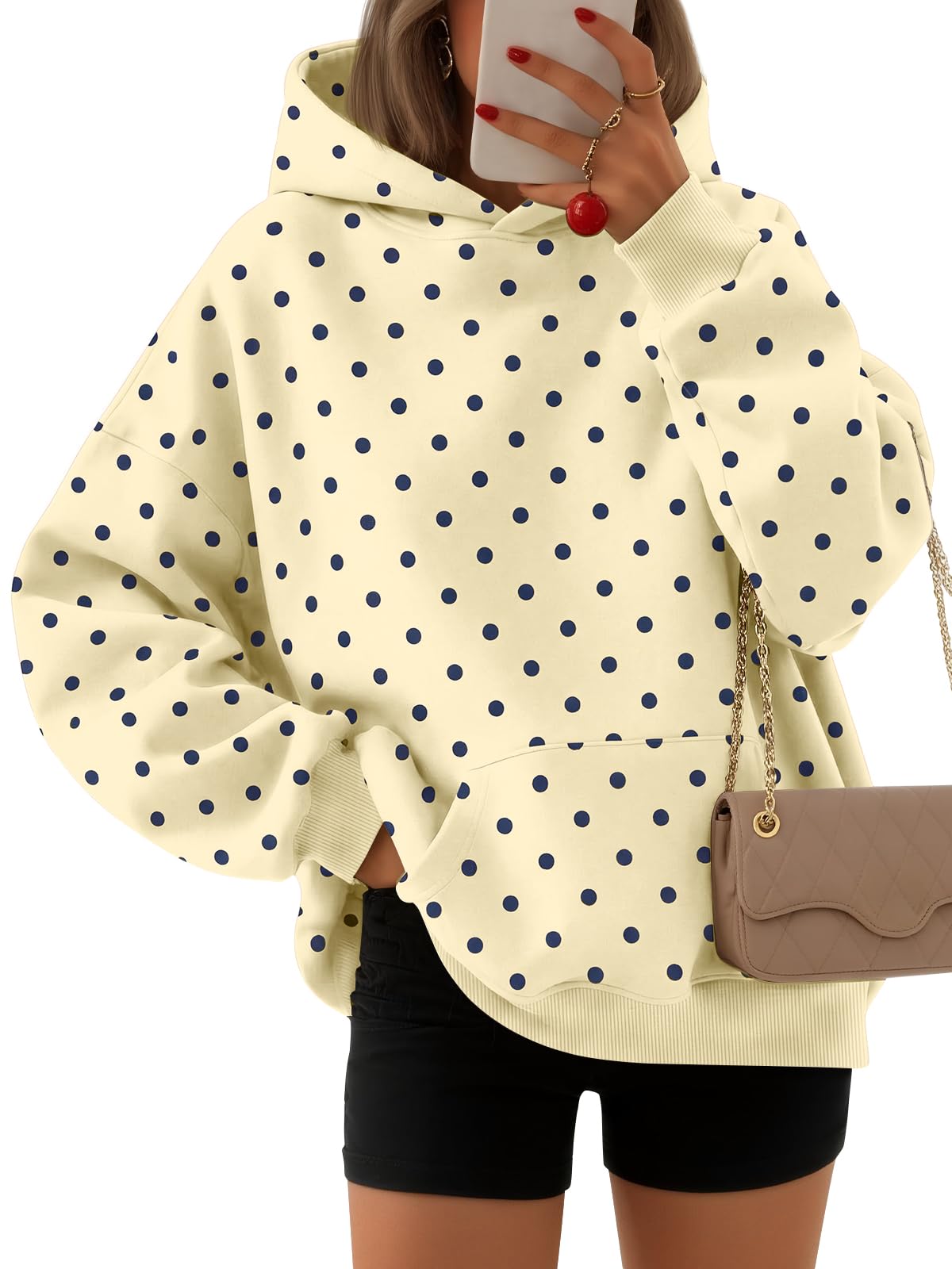 EFAN Women's Oversized Fleece Hoodie Sweatshirt