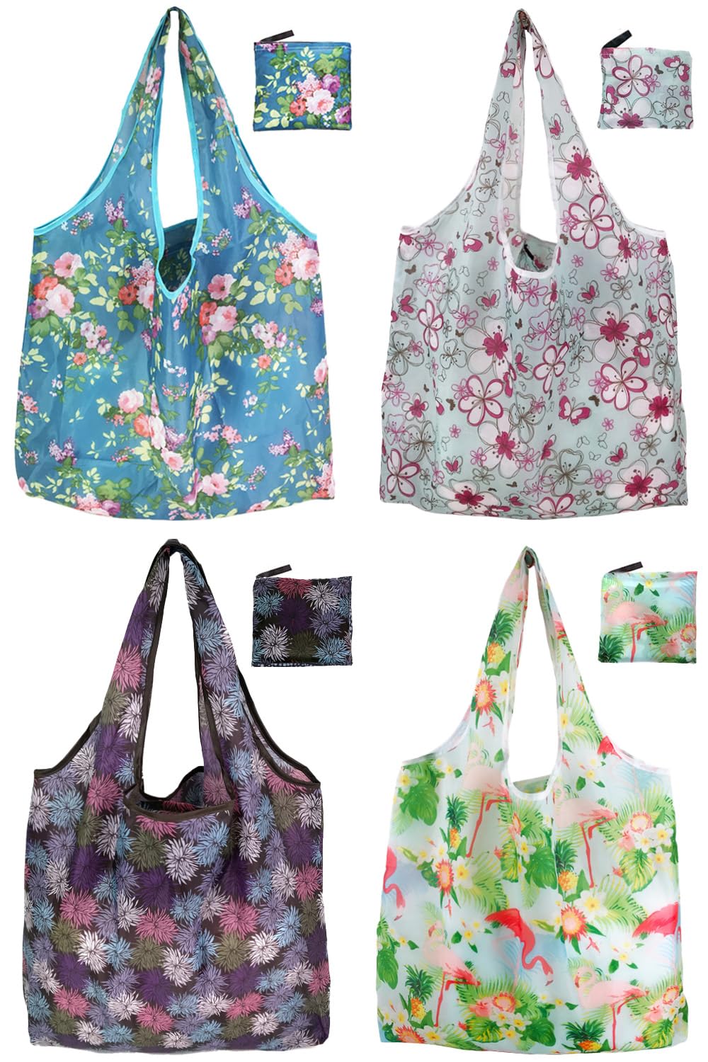 Noilk Reusable Foldable Grocery Tote Bags for Shopping