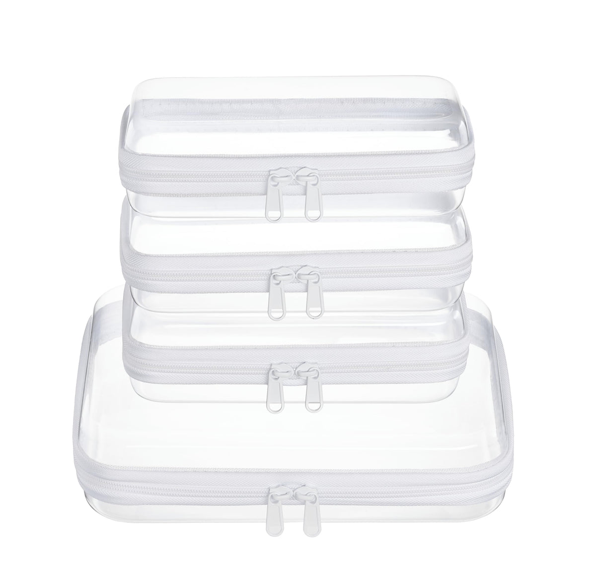 WELPIRT Clear Hard Shell Travel Organizer Pouch