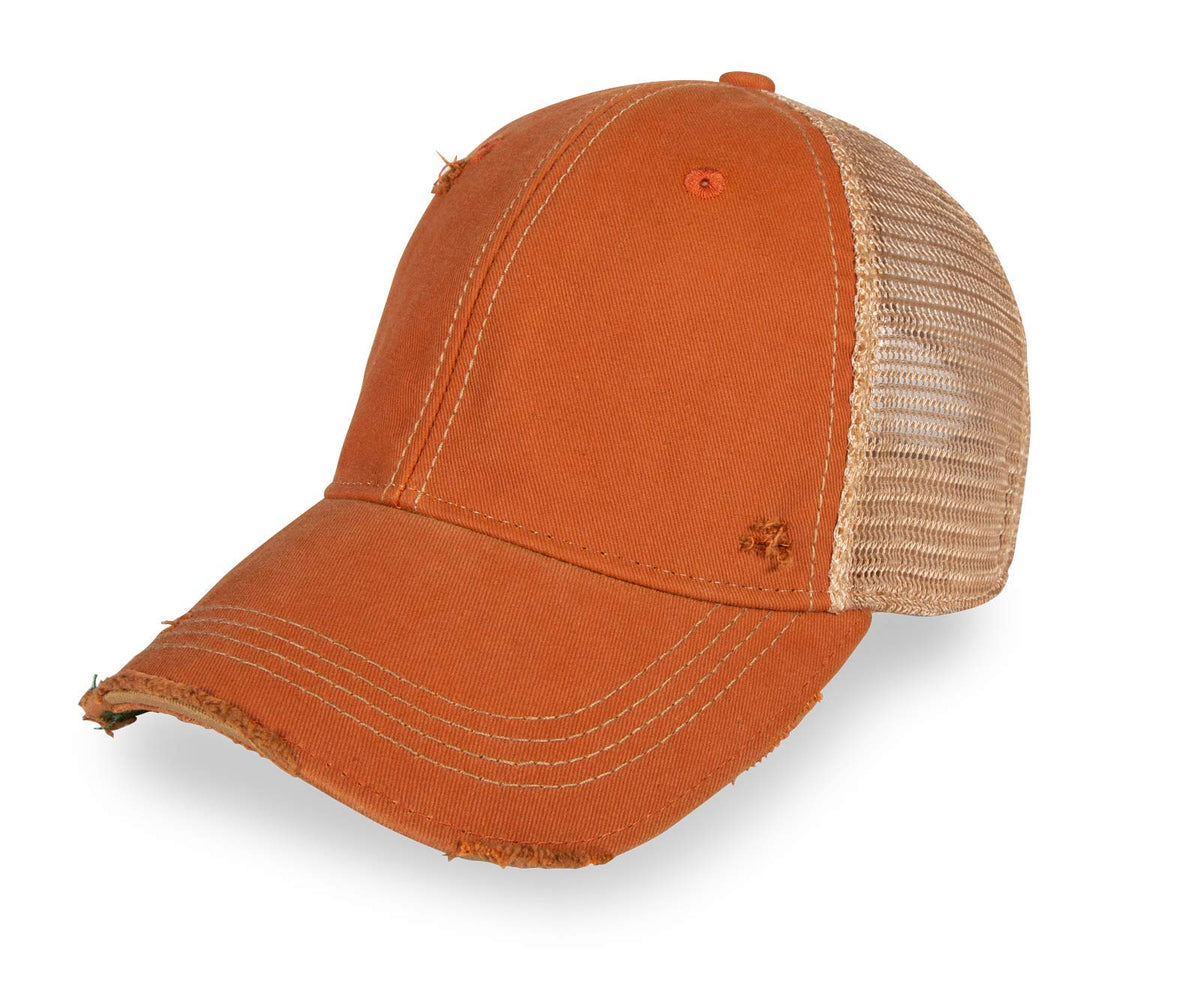 YPO Rhino Vintage Distressed Mesh Back Snapback Cap