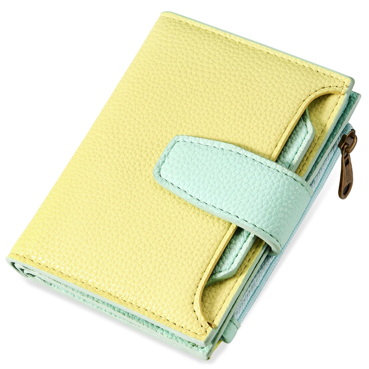 Airkit Women's Compact Leather RFID Bifold Wallet with ID Window