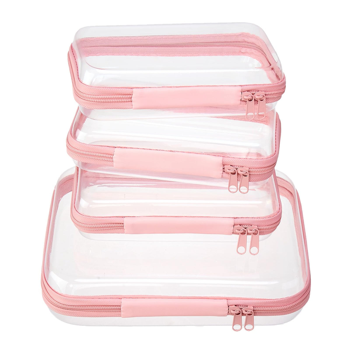 WELPIRT Clear Hard Shell Travel Organizer Pouch