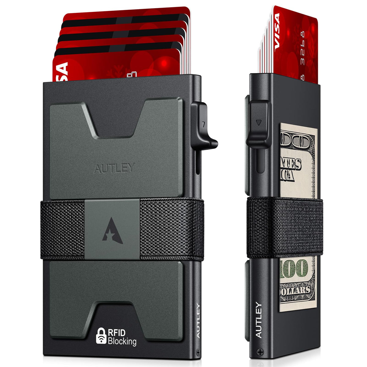AUTLEY Slim Card Wallet for Men with Compact Everyday Design