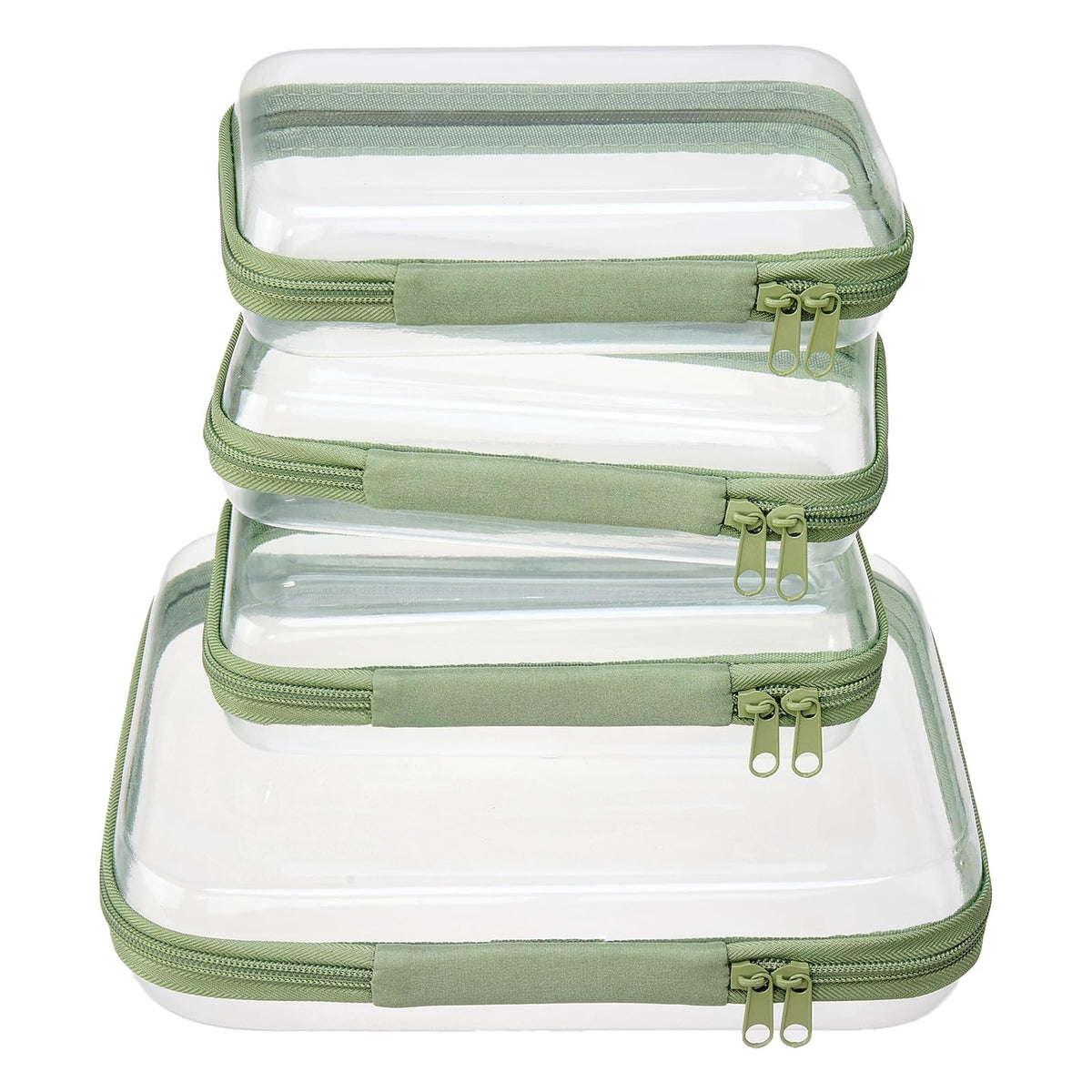 WELPIRT Clear Hard Shell Travel Organizer Pouch