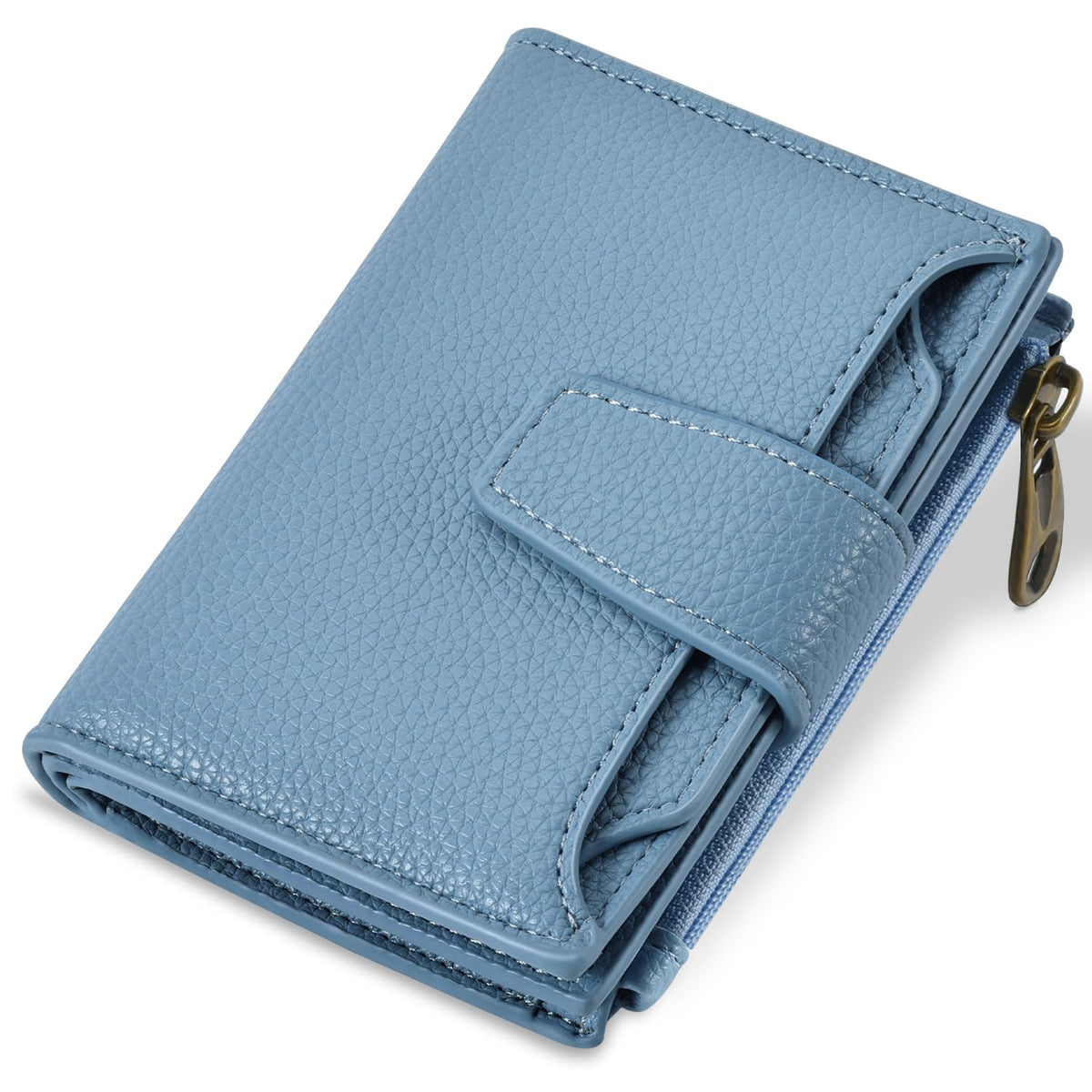 Airkit Women's Compact Leather RFID Bifold Wallet with ID Window