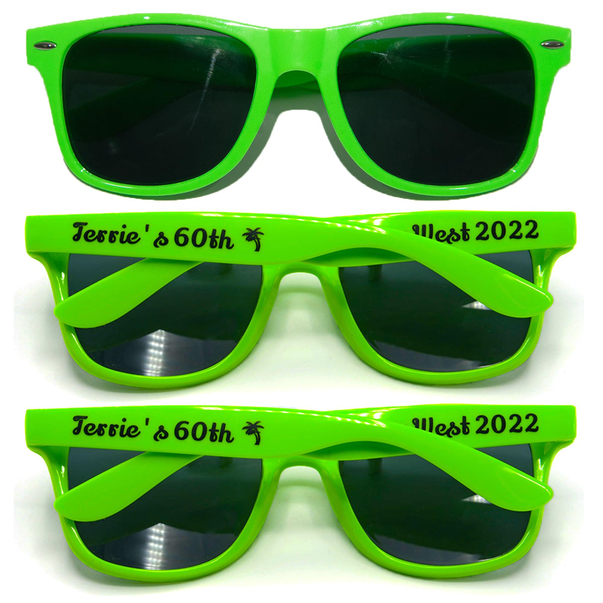 Personalized Custom Sunglasses for Weddings and Party Favors