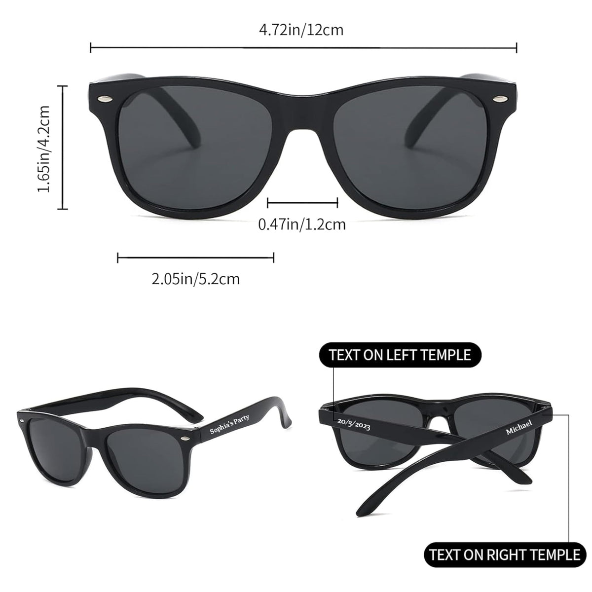Personalized Custom Sunglasses for Weddings and Party Favors