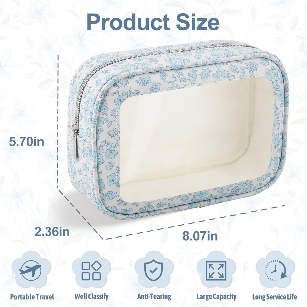 Floral Diaper Bag Organizer for Baby Essentials