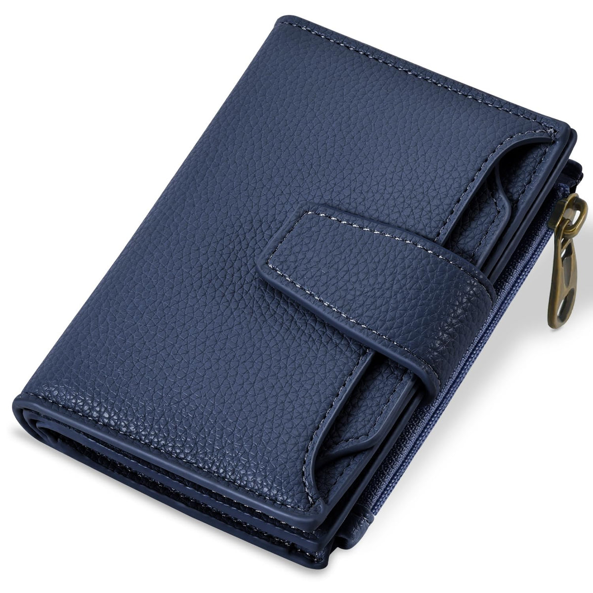 Airkit Women's Compact Leather RFID Bifold Wallet with ID Window