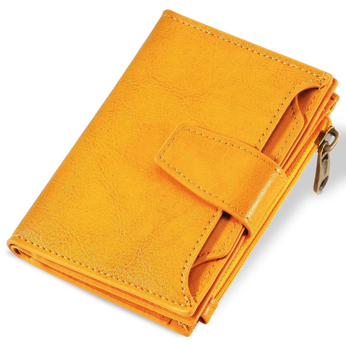 Airkit Women's Compact Leather RFID Bifold Wallet with ID Window
