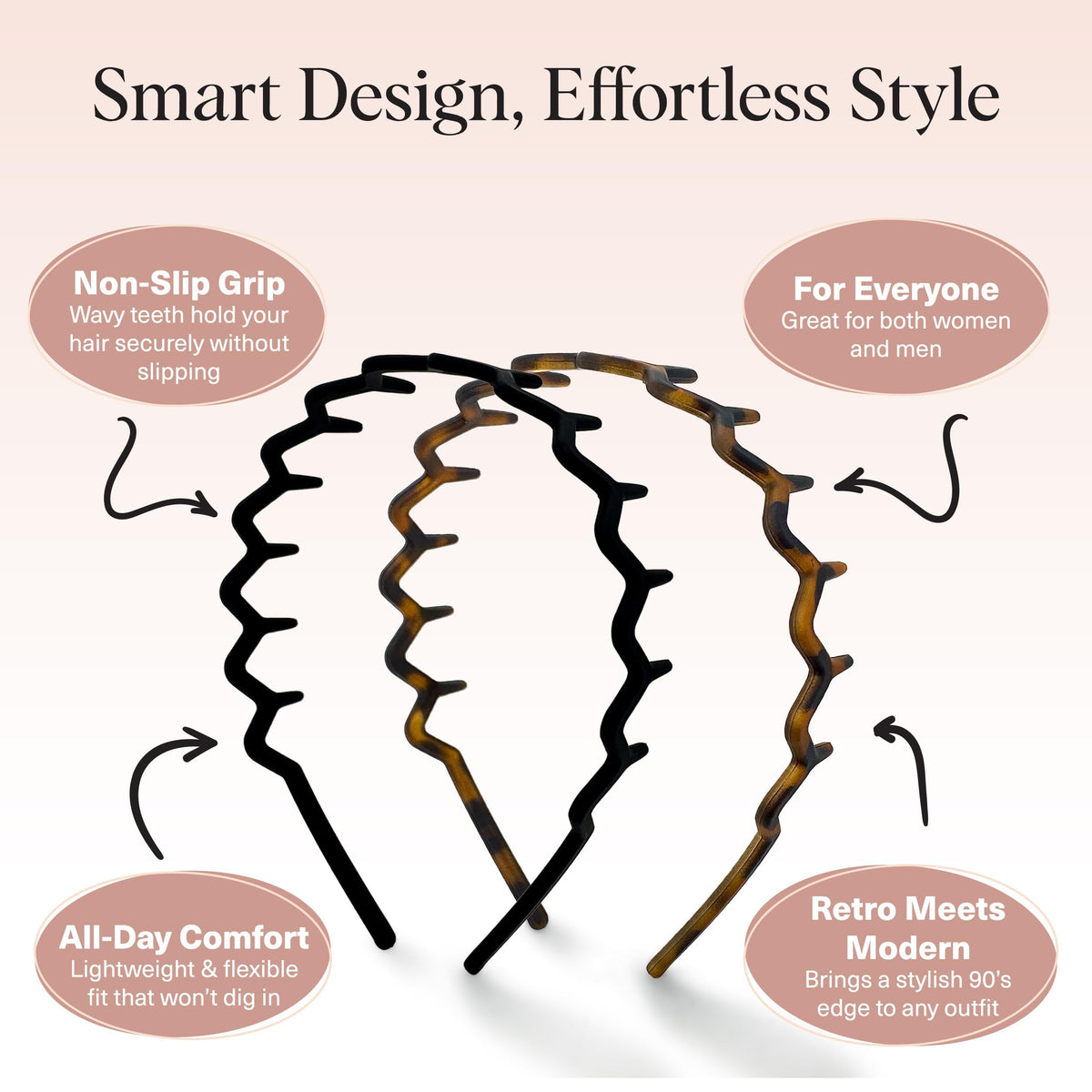 Recycled Plastic Zig Zag Headband for Men and Women