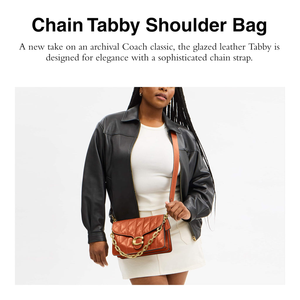 COACH Chain Tabby Shoulder Bag