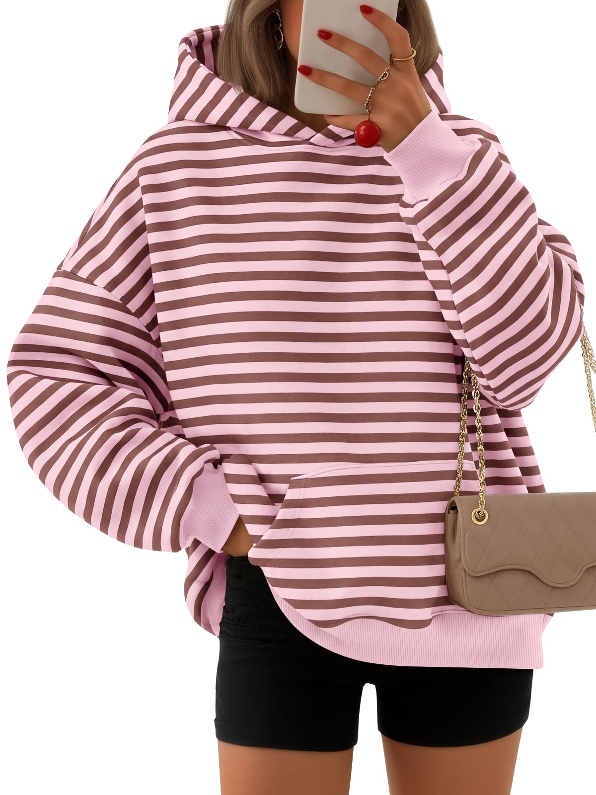 EFAN Women's Oversized Fleece Hoodie Sweatshirt