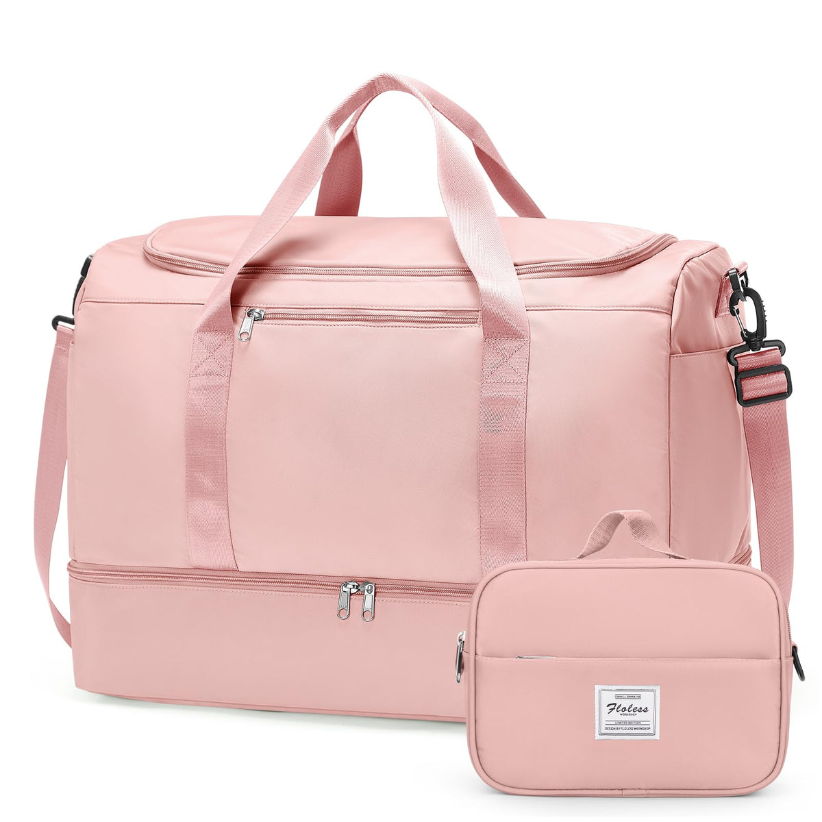 Large Carry-On Weekender Duffle Bag with Shoe Compartment