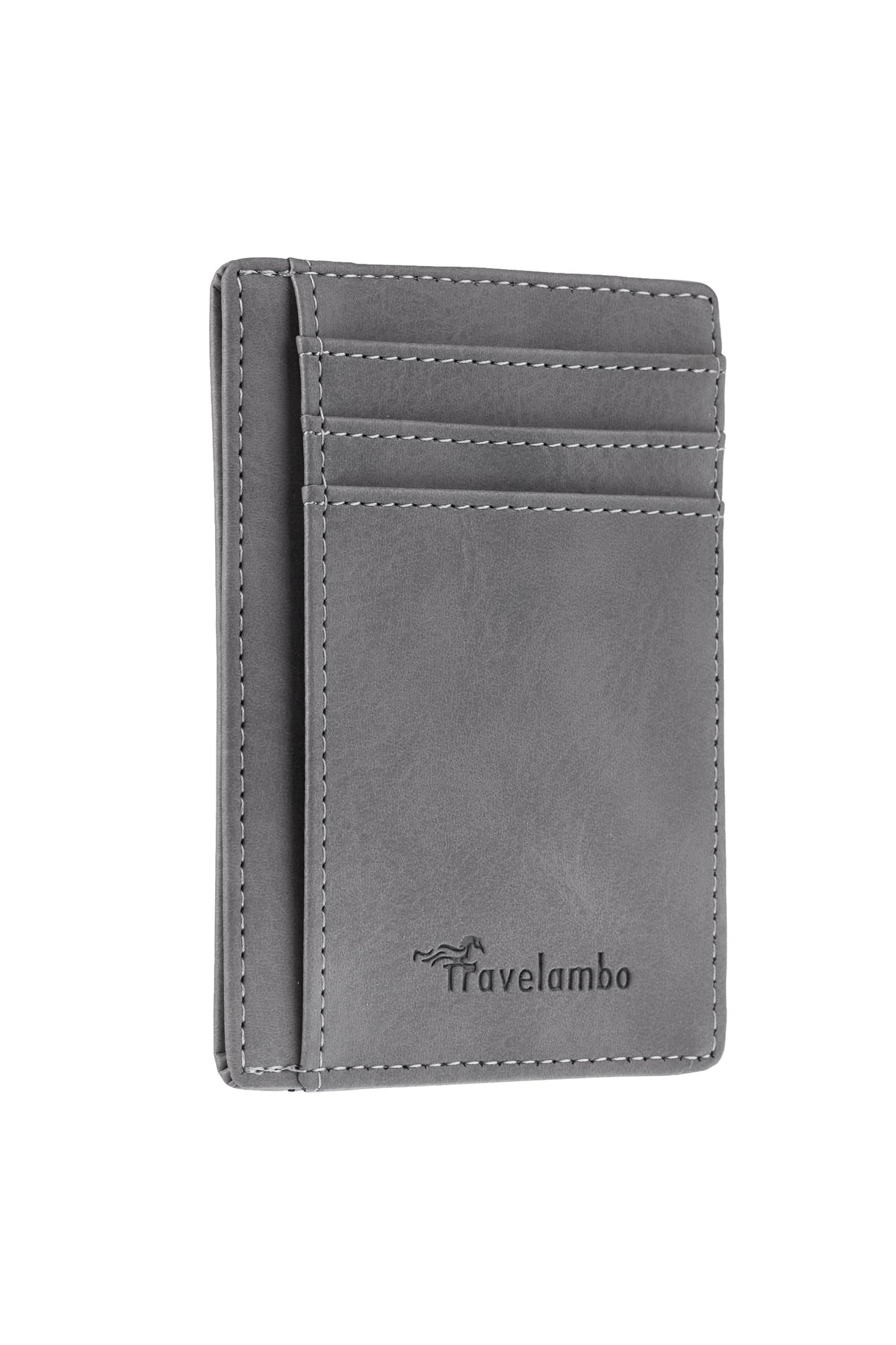 Travelambo Slim Leather RFID Blocking Front Pocket Wallet