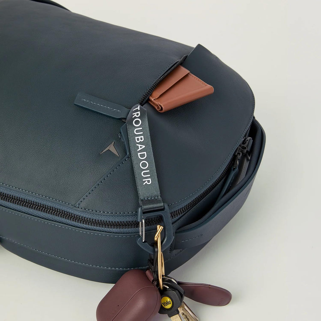 Troubadour Apex Leather Backpack - 22L Innovative Waterproof Leather Laptop Backpack Fits Up to 17”