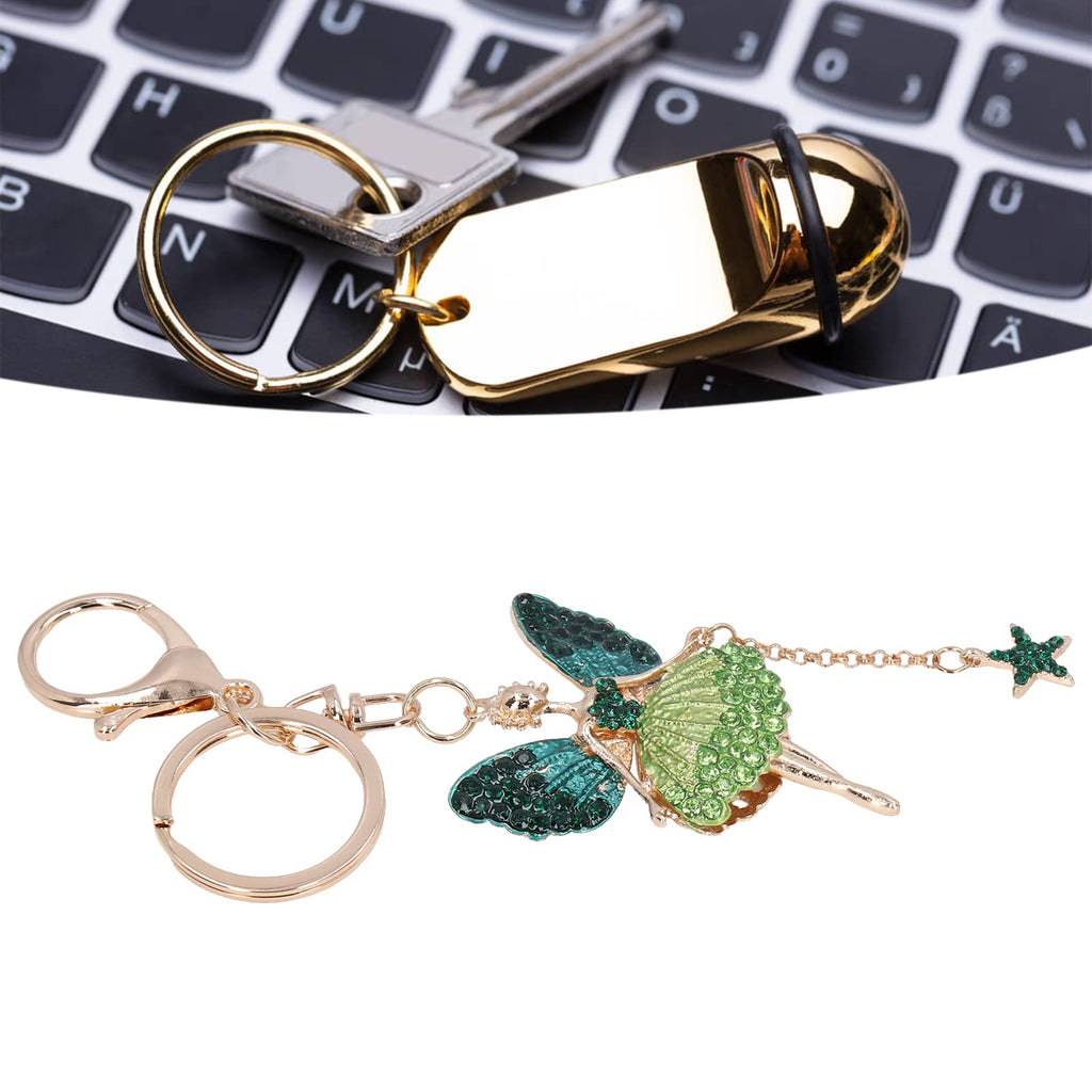 Colorful Rhinestone Angel Keychain Charm for Handbags