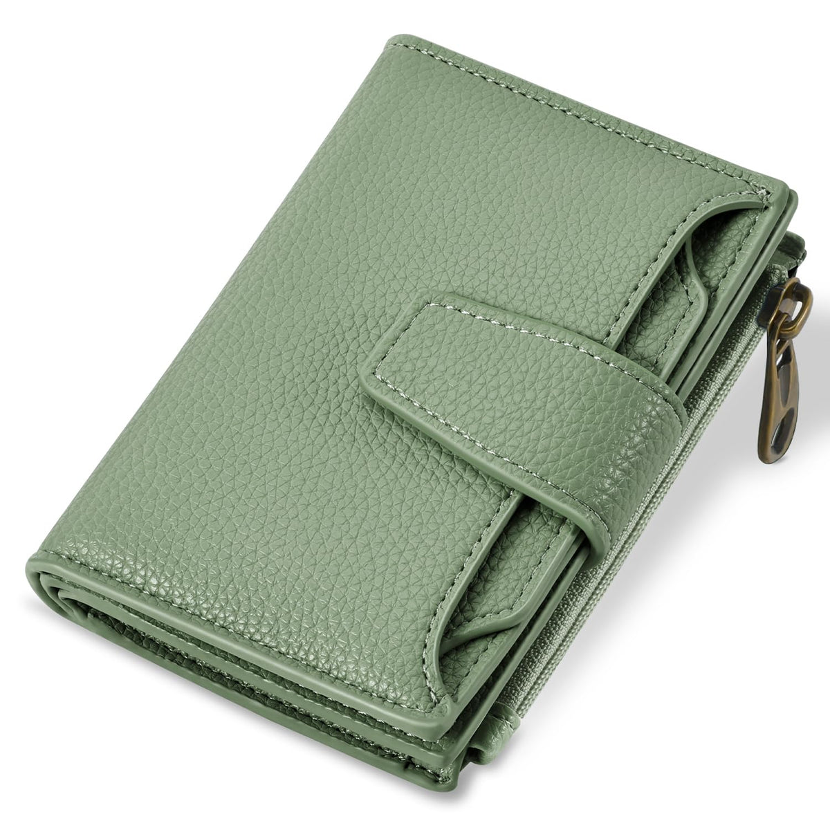 Airkit Women's Compact Leather RFID Bifold Wallet with ID Window