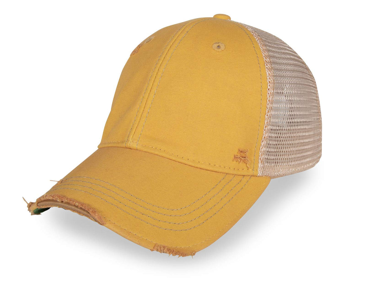 YPO Rhino Vintage Distressed Mesh Back Snapback Cap