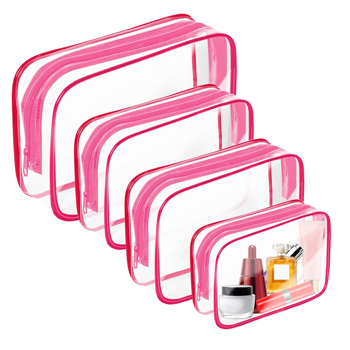 AURUZA TSA-Approved Clear Travel Makeup and Toiletry Bag