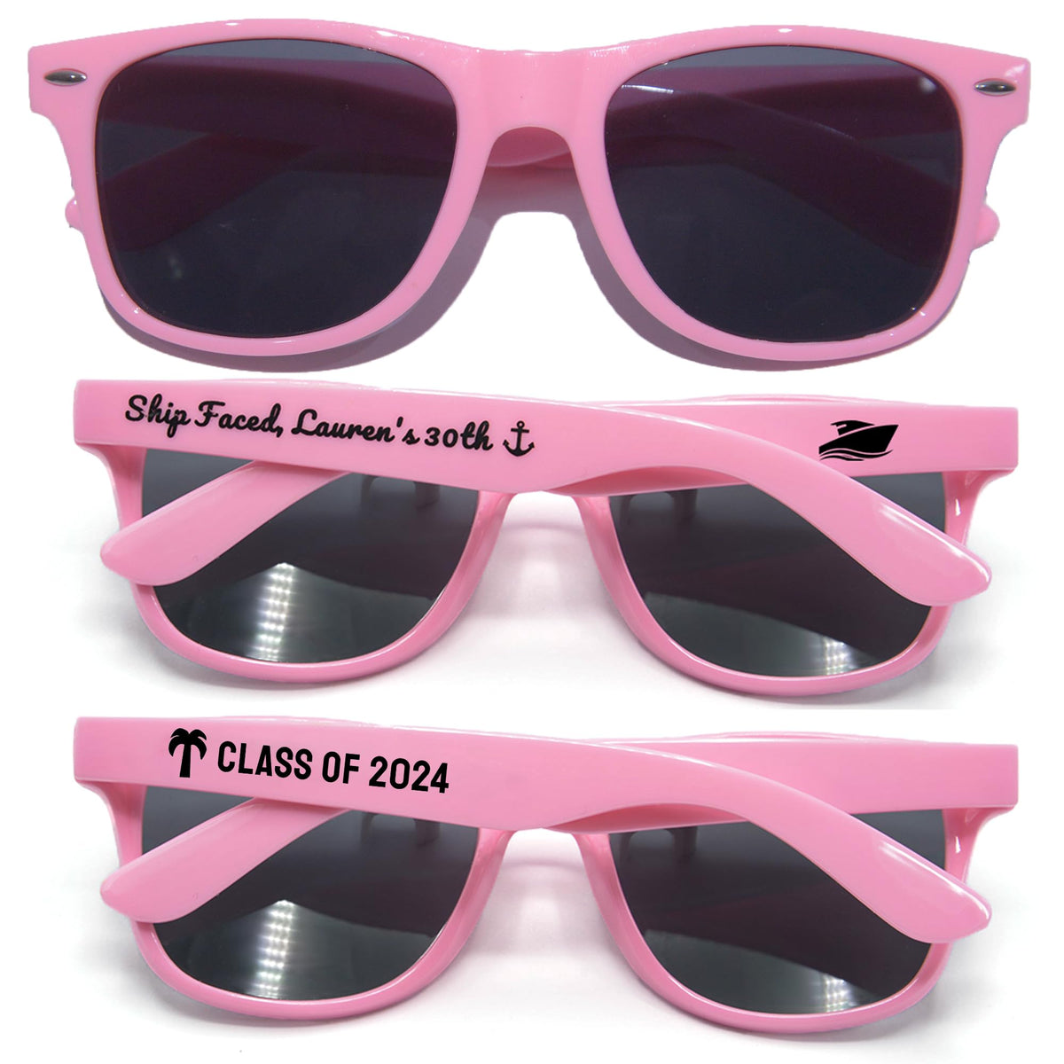Personalized Custom Sunglasses for Weddings and Party Favors