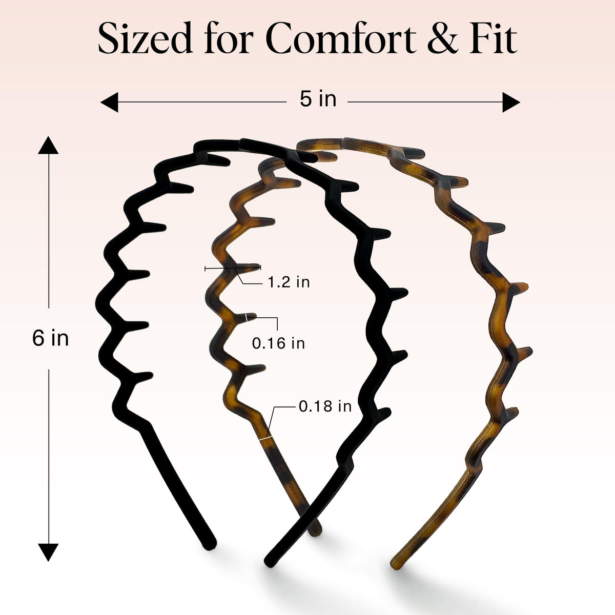 Recycled Plastic Zig Zag Headband for Men and Women