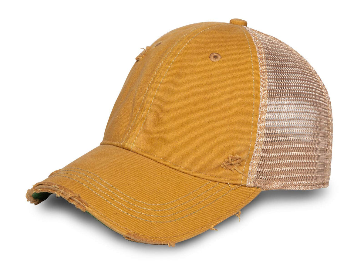 YPO Rhino Vintage Distressed Mesh Back Snapback Cap