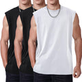 SnowElve Mens Workout Tank Tops Sleeveless Tee Shirts Men Muscle Shirt Gym Acid Wash T Shirts Running Beach Loose Fit Tee