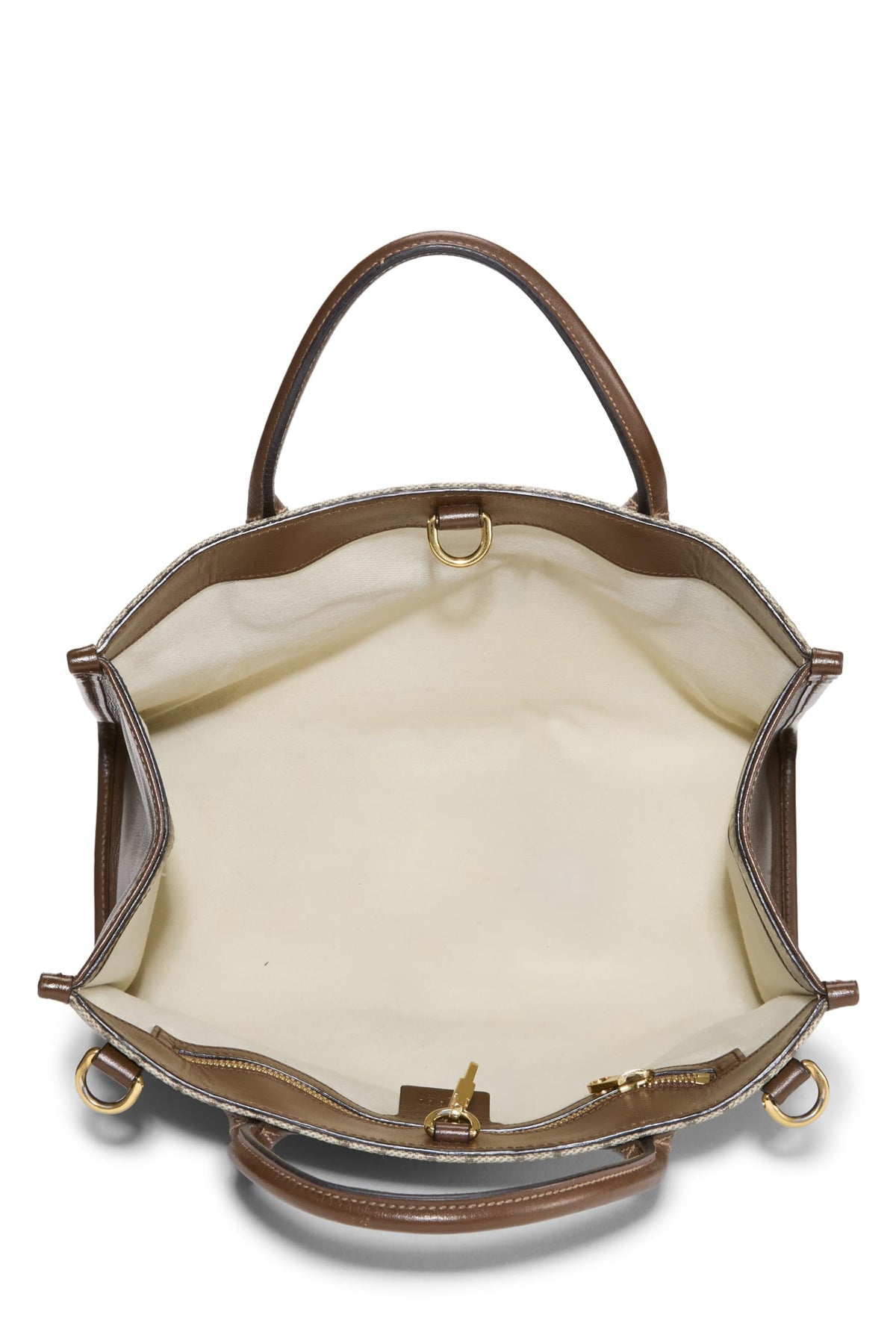 Gucci, Pre-loved Brown GG Supreme Canvas Tote Small, Brown