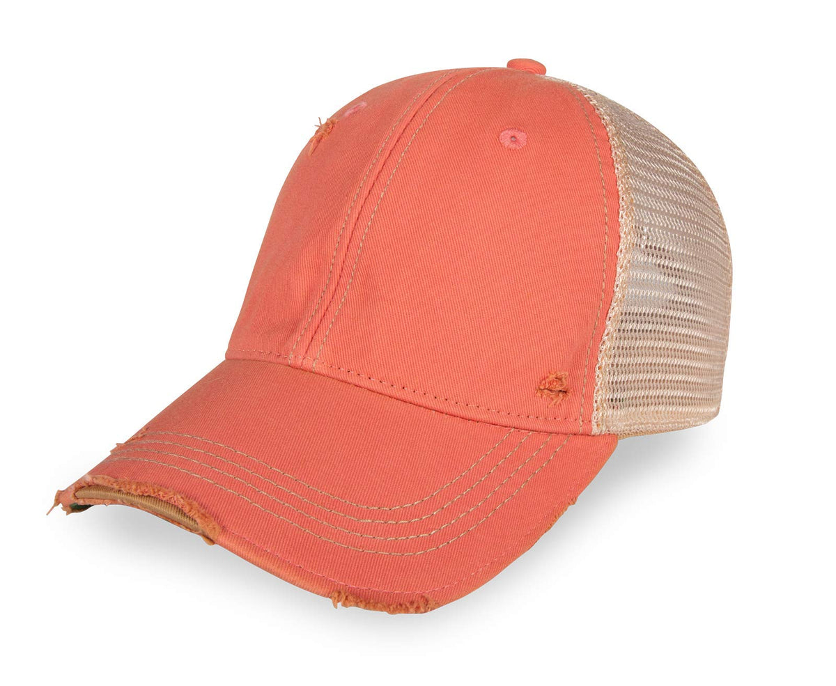 YPO Rhino Vintage Distressed Mesh Back Snapback Cap