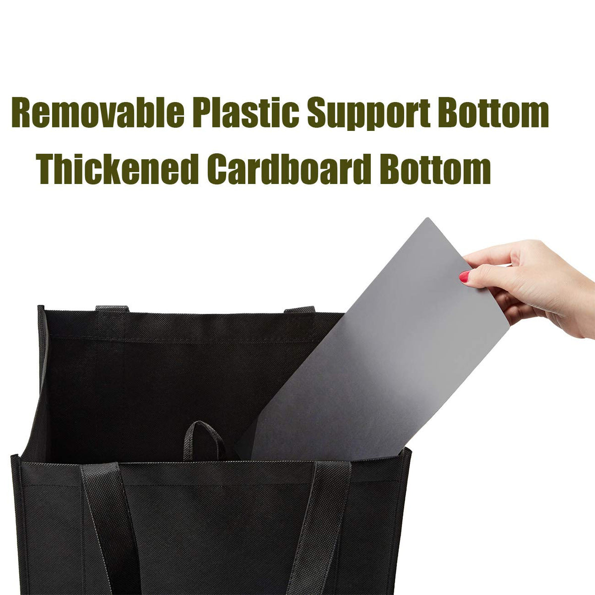 Set of 10 Reusable Grocery Bags Heavy Duty Shopping Bags Large Grocery Totes