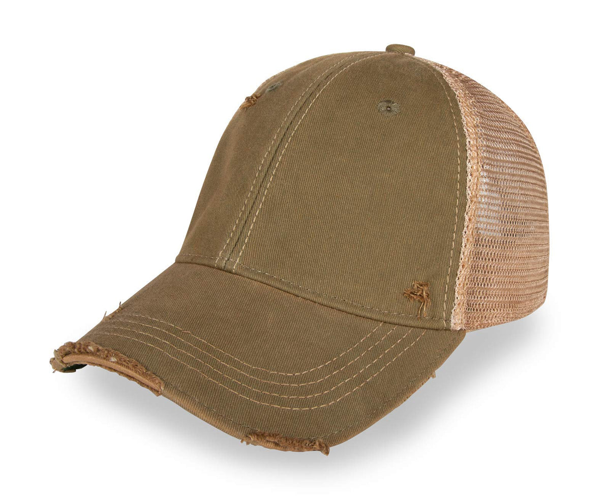 YPO Rhino Vintage Distressed Mesh Back Snapback Cap