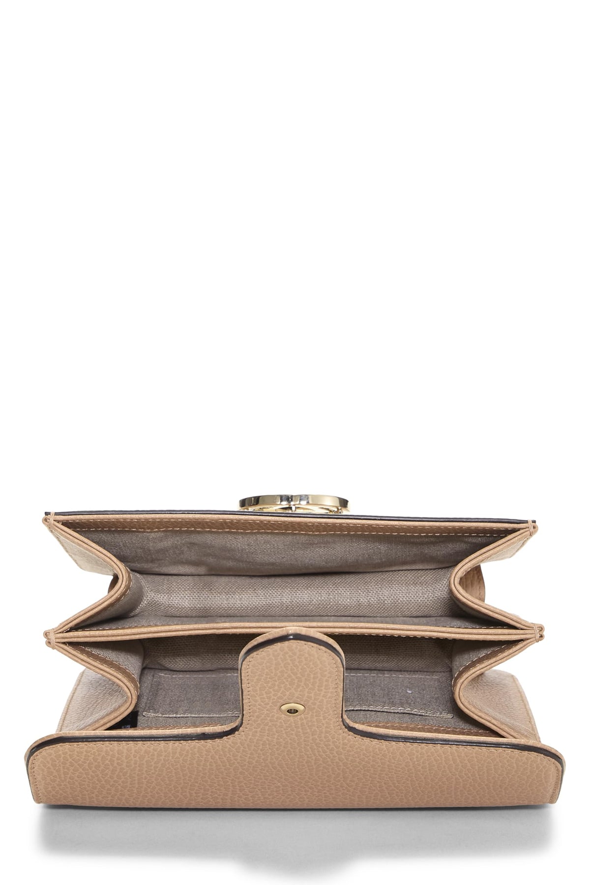 Gucci, Pre-loved Beige Leather Interlocking Crossbody Small, Beige