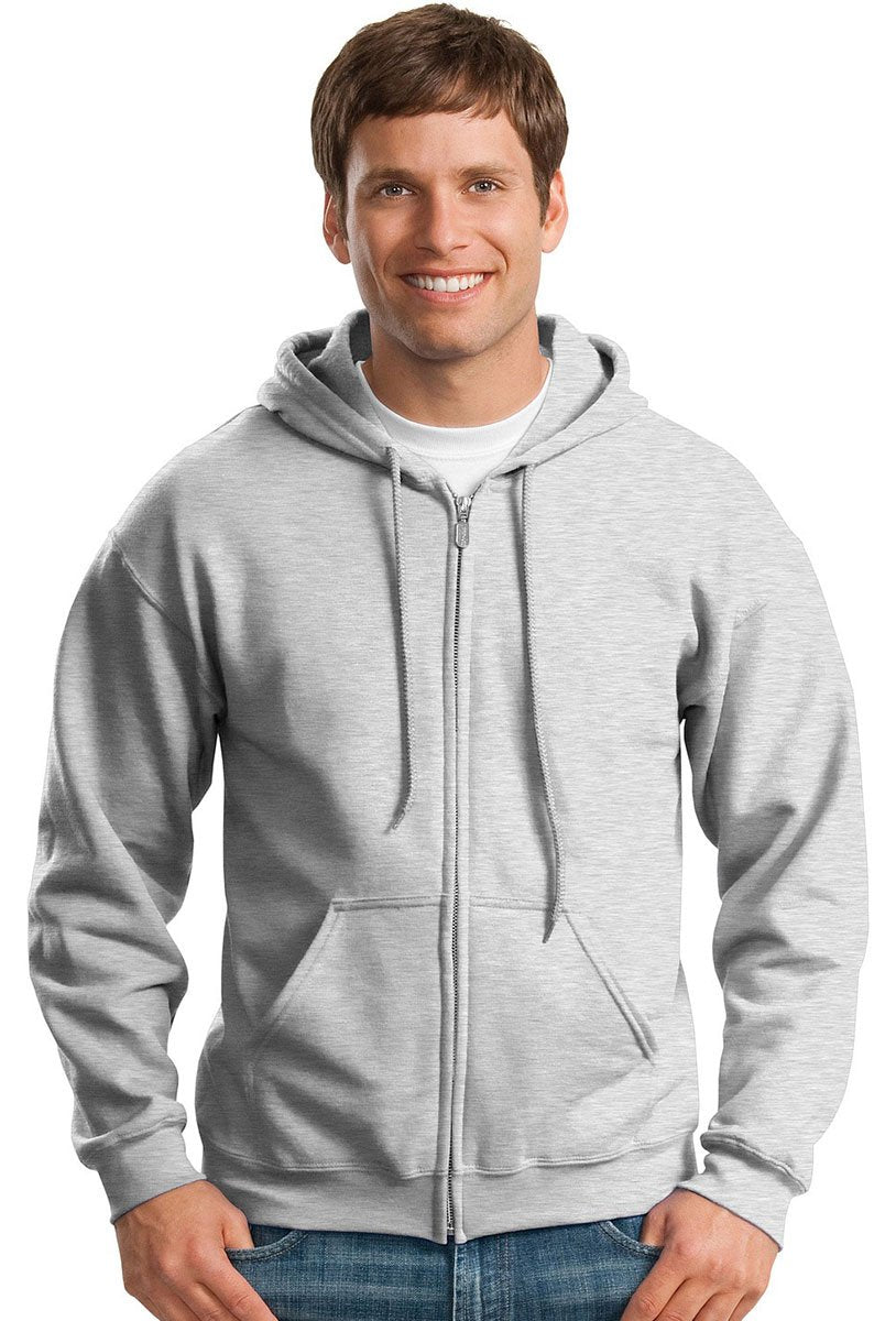 Gildan Unisex Fleece Zip Hoodie Sweatshirt Multipack