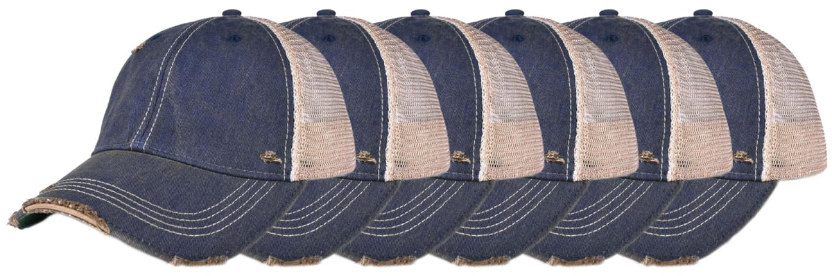 YPO Rhino Vintage Distressed Mesh Back Snapback Cap