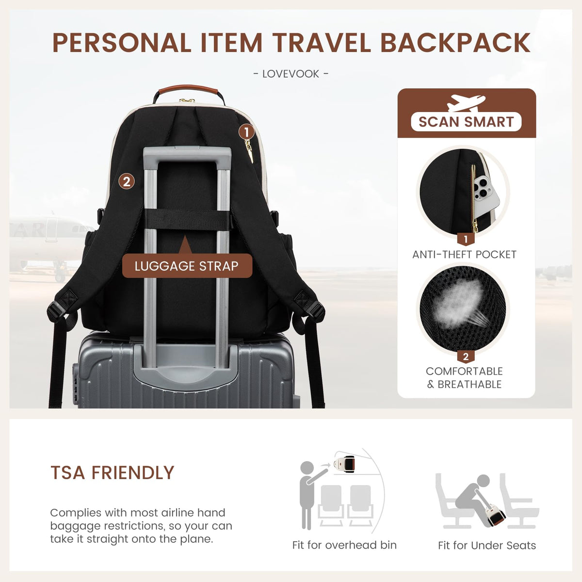 LOVEVOOK Laptop Backpack for Women
