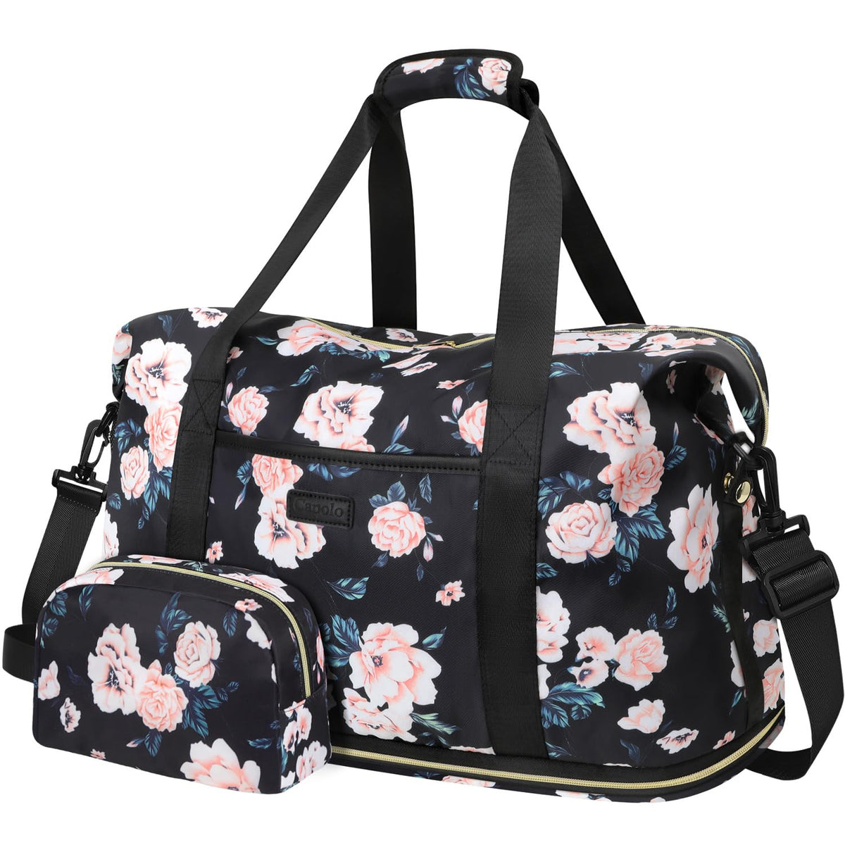 Capolo Expandable Travel Duffle Bag Weekender Overnight Bags for Women Men