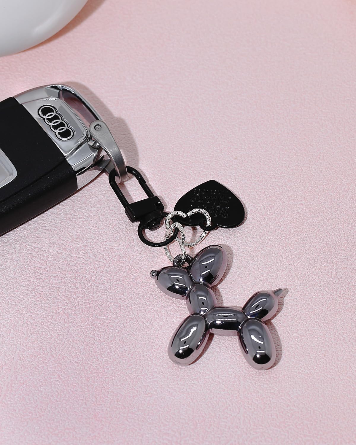 4-Piece Cherry Keychain Charms for Handbags and Purses
