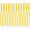 12-Piece Braided Nylon Paracord Keychain Charms for Bags