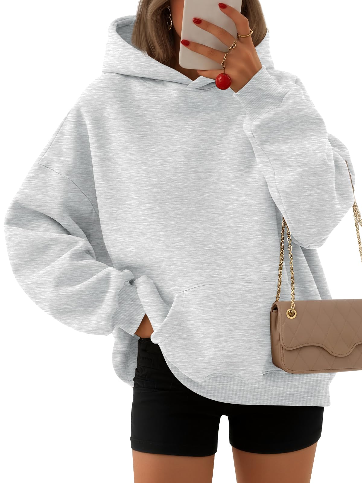 EFAN Women's Oversized Fleece Hoodie Sweatshirt