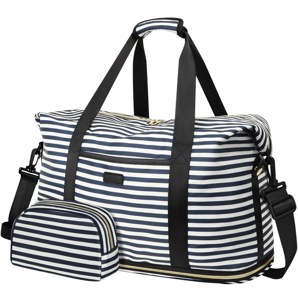 Capolo Expandable Travel Duffle Bag Weekender Overnight Bags for Women Men