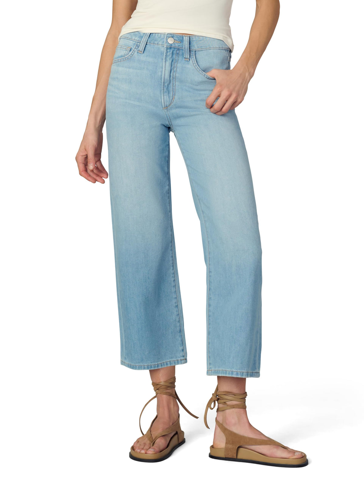 Joe's Womens The Blake High Rise Crop Wide Leg Jean