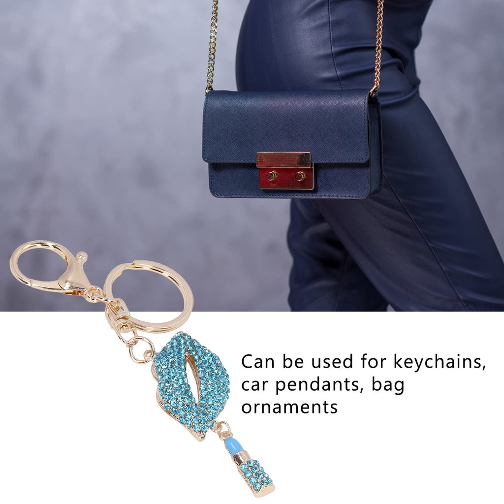 Rhinestone Lip Keychain Charm for Purses and Handbags