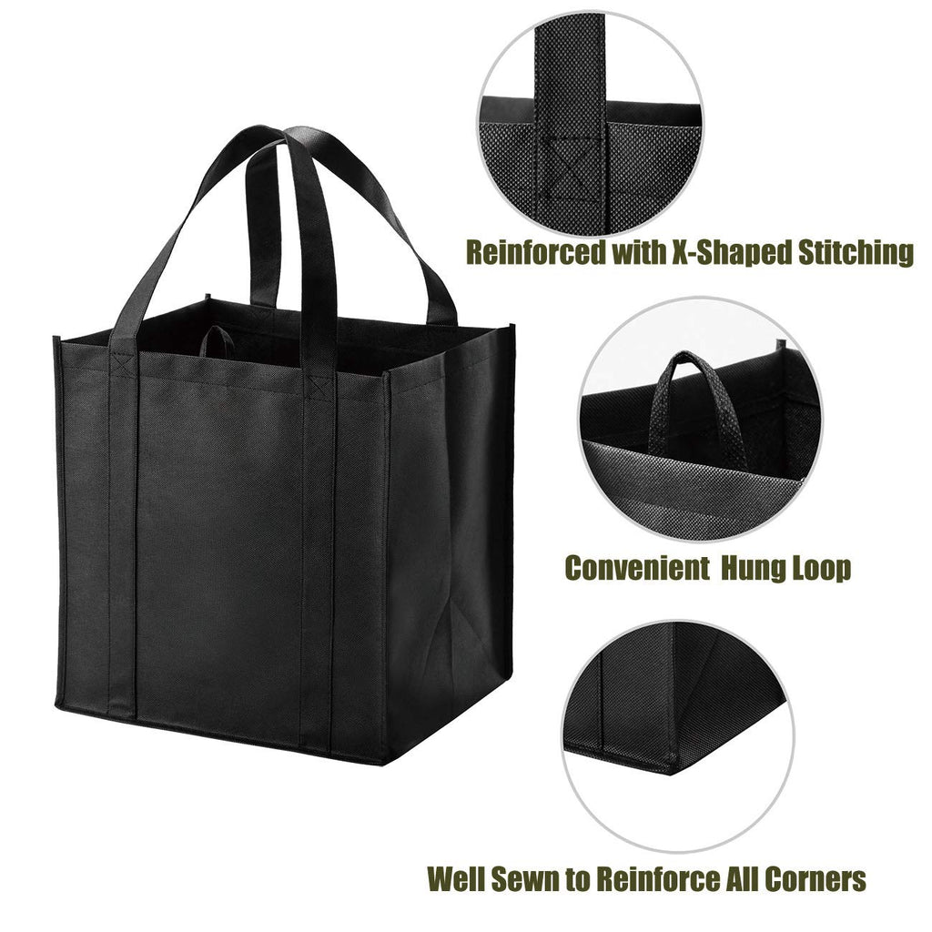 Set of 10 Reusable Grocery Bags Heavy Duty Shopping Bags Large Grocery Totes