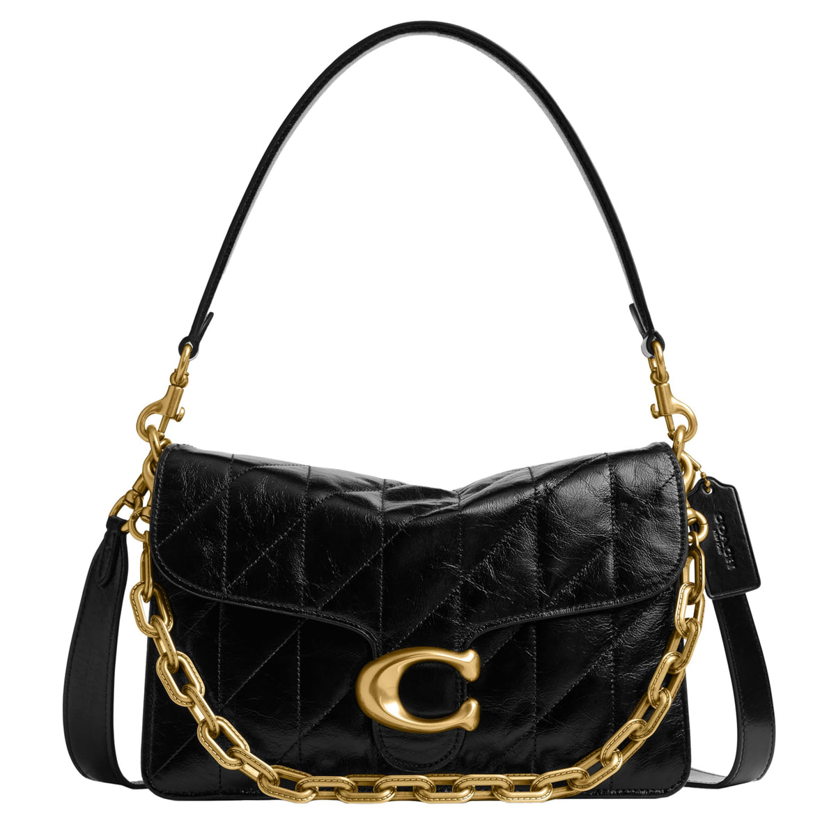 COACH Chain Tabby Shoulder Bag with Signature Hardware