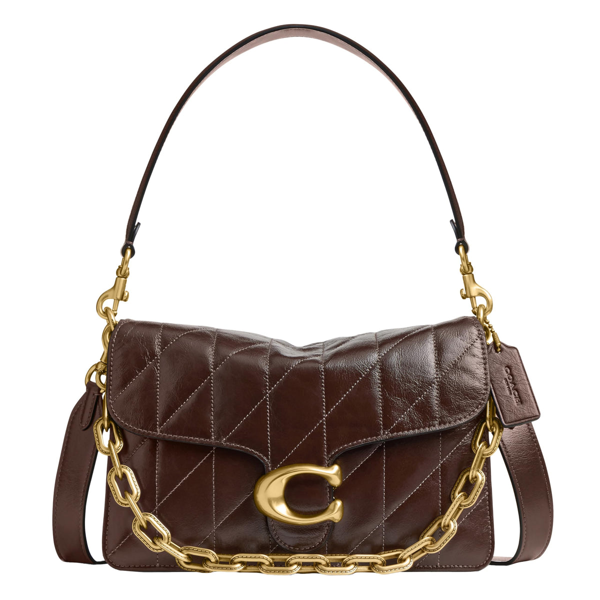 COACH Chain Tabby Shoulder Bag with Signature Hardware