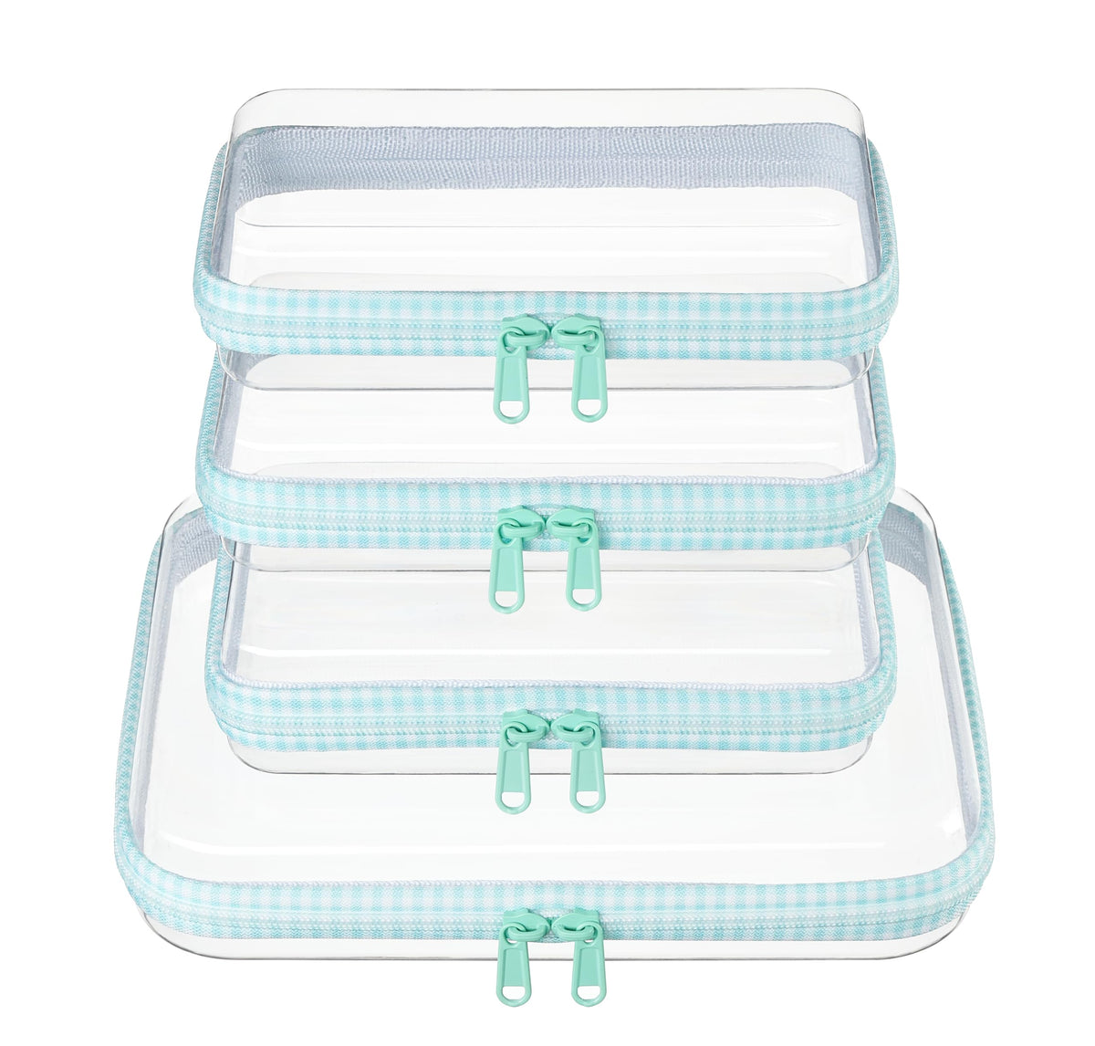 WELPIRT Clear Hard Shell Travel Organizer Pouch