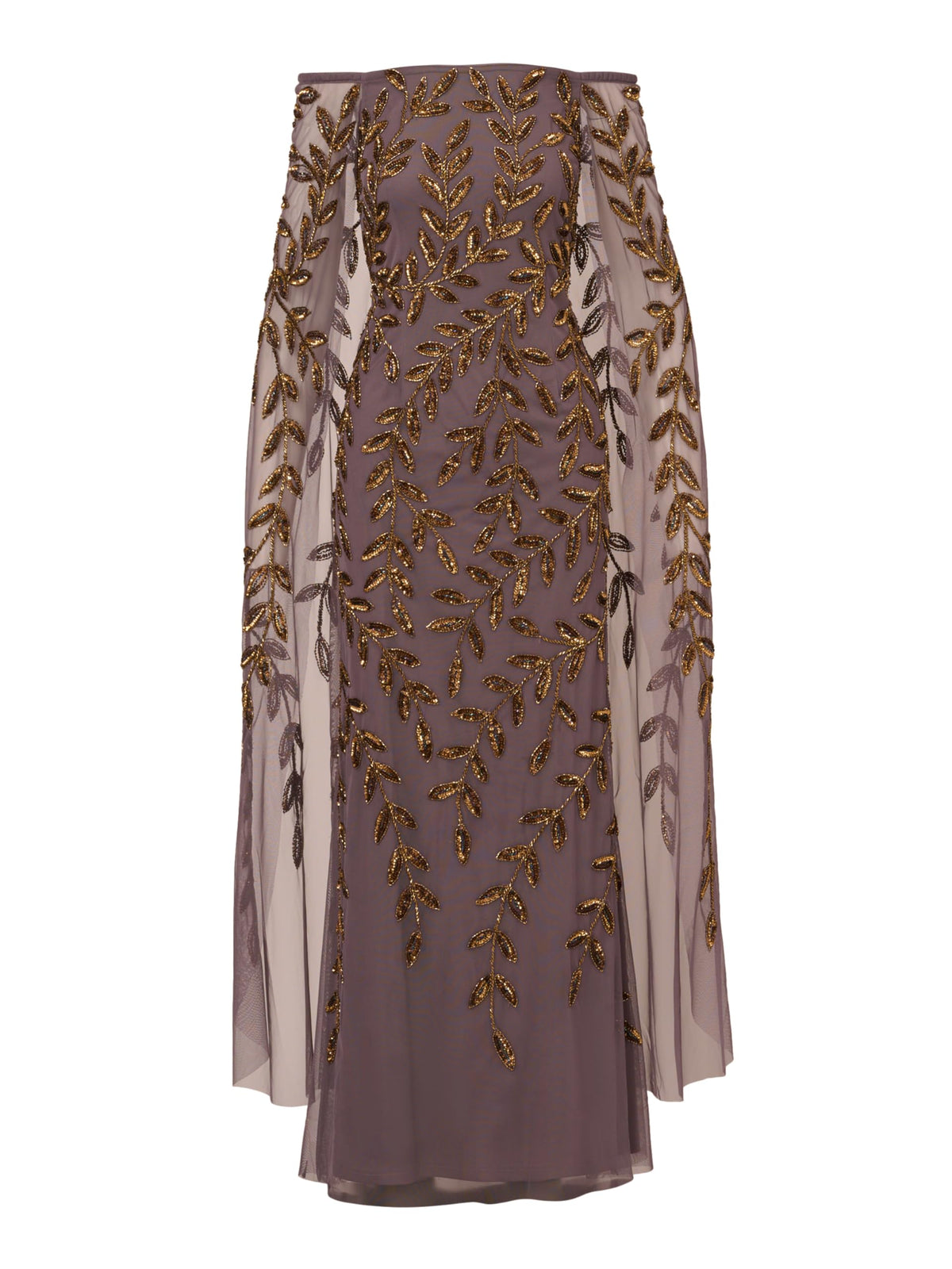 Adrianna Papell Women's Bead Cape Long Dress