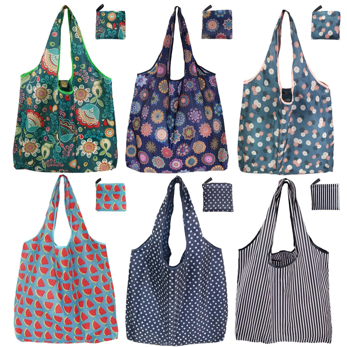Noilk Reusable Foldable Grocery Tote Bags for Shopping